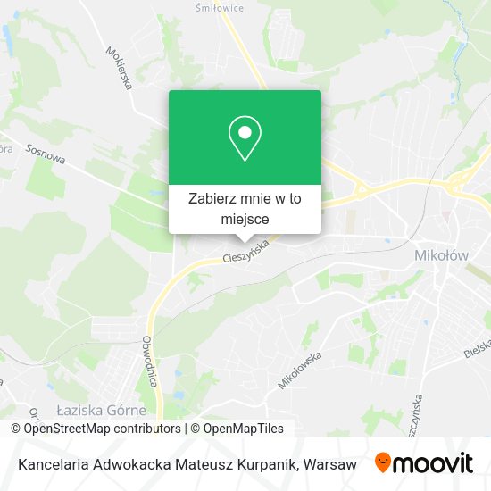 Mapa Kancelaria Adwokacka Mateusz Kurpanik