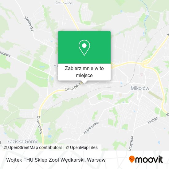 Mapa Wojtek FHU Sklep Zool-Wędkarski