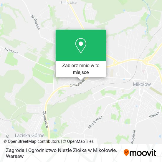 Mapa Zagroda i Ogrodnictwo Niezłe Ziółka w Mikołowie