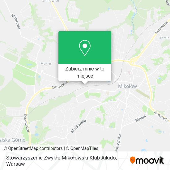 Mapa Stowarzyszenie Zwykłe Mikołowski Klub Aikido