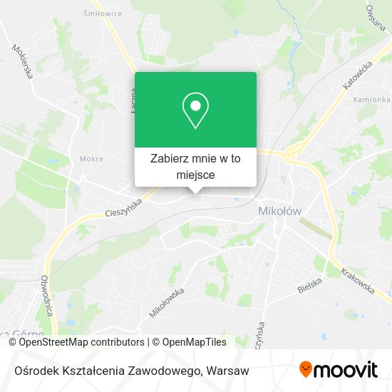 Mapa Ośrodek Kształcenia Zawodowego