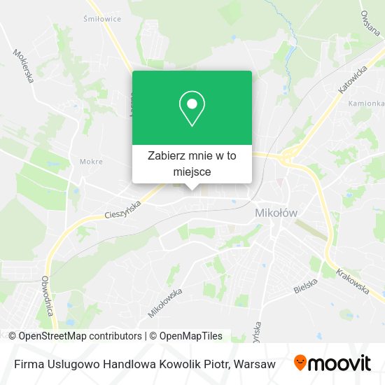 Mapa Firma Uslugowo Handlowa Kowolik Piotr