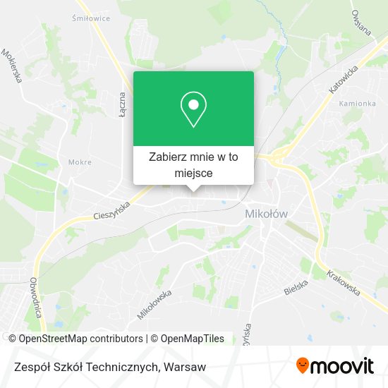 Mapa Zespół Szkół Technicznych