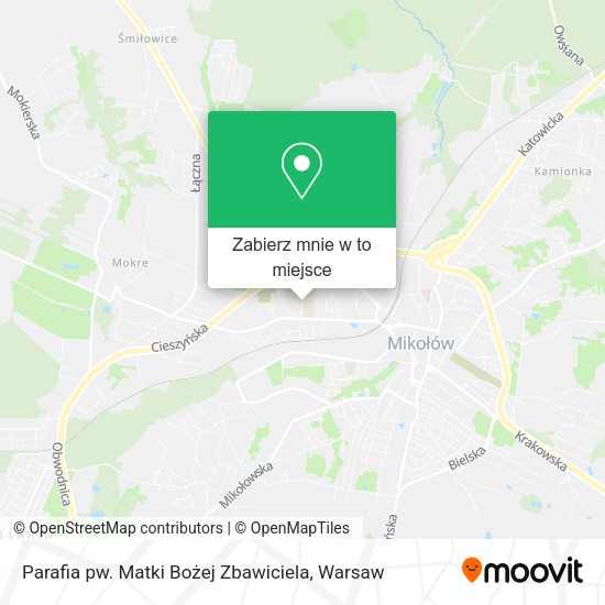 Mapa Parafia pw. Matki Bożej Zbawiciela