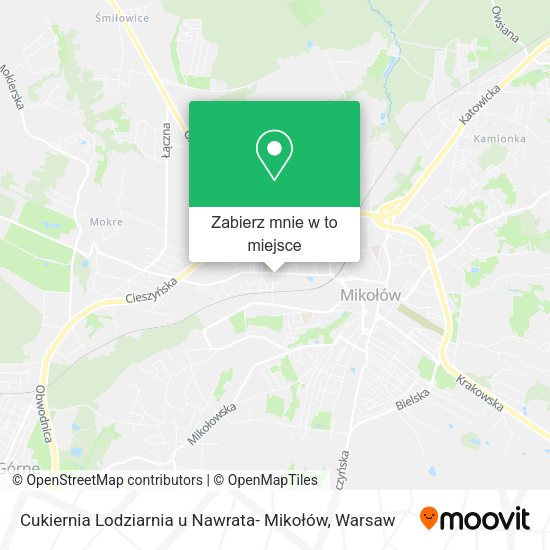 Mapa Cukiernia Lodziarnia u Nawrata- Mikołów