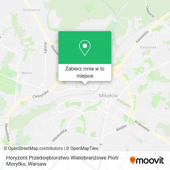 Mapa Horyzont Przedsiębiorstwo Wielobranżowe Piotr Morytko