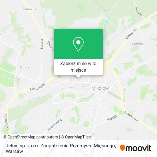 Mapa Jelux. sp. z o.o. Zaopatrzenie Przemysłu Mięsnego