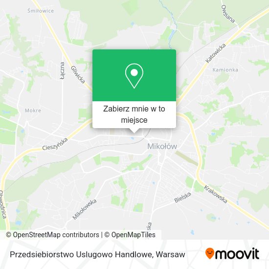 Mapa Przedsiebiorstwo Uslugowo Handlowe