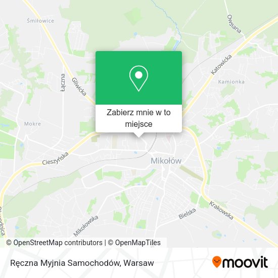 Mapa Ręczna Myjnia Samochodów