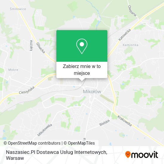 Mapa Naszasiec.Pl Dostawca Usług Internetowych