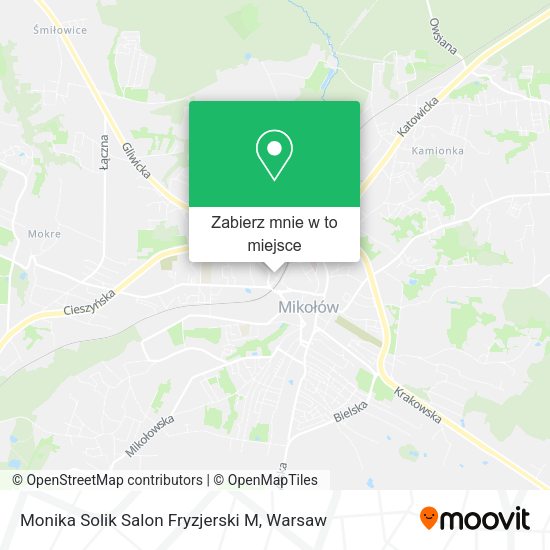 Mapa Monika Solik Salon Fryzjerski M