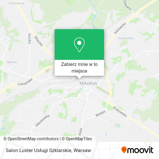 Mapa Salon Luster Usługi Szklarskie