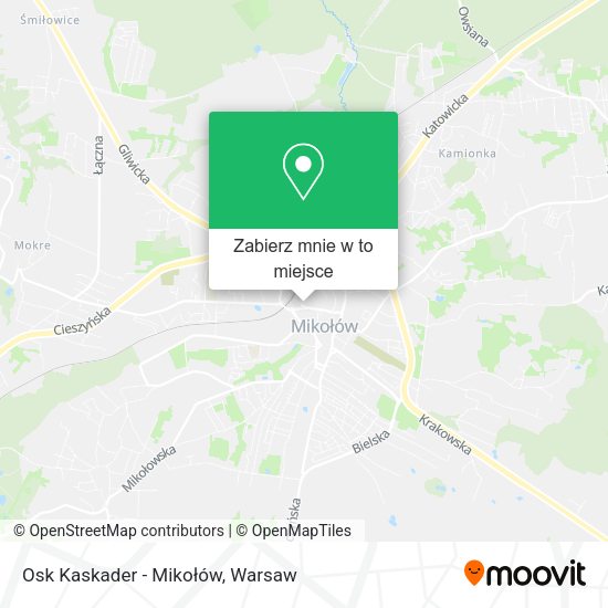 Mapa Osk Kaskader - Mikołów