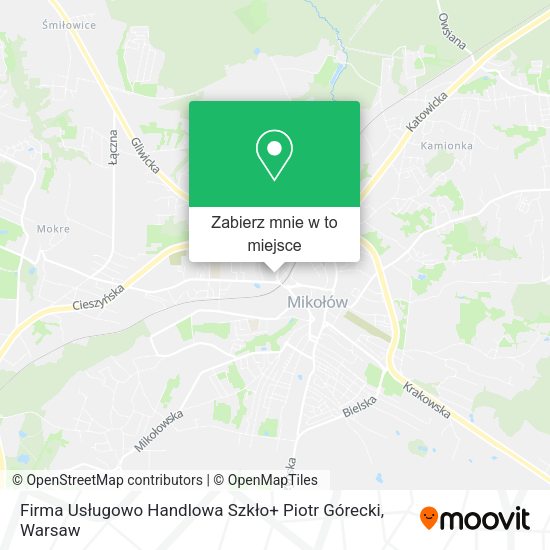 Mapa Firma Usługowo Handlowa Szkło+ Piotr Górecki