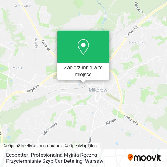 Mapa Ecobetter- Profesjonalna Myjnia Ręczna- Przyciemnianie Szyb Car Detaling