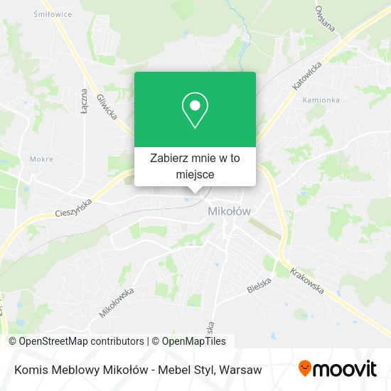 Mapa Komis Meblowy Mikołów - Mebel Styl