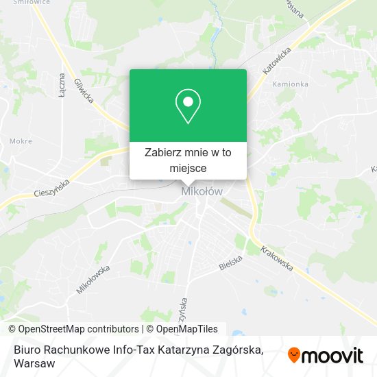 Mapa Biuro Rachunkowe Info-Tax Katarzyna Zagórska