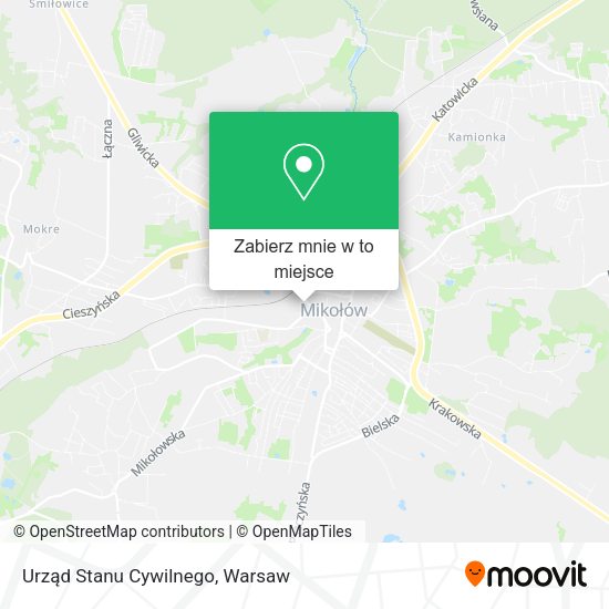 Mapa Urząd Stanu Cywilnego