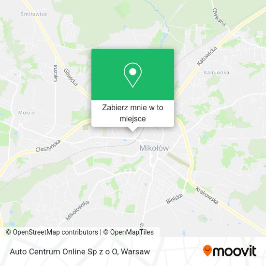 Mapa Auto Centrum Online Sp z o O