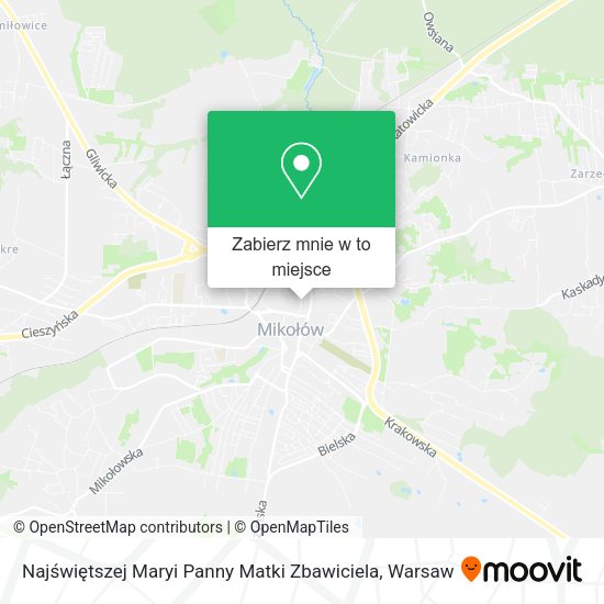 Mapa Najświętszej Maryi Panny Matki Zbawiciela