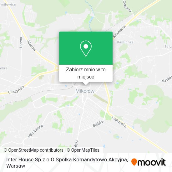 Mapa Inter House Sp z o O Spolka Komandytowo Akcyjna