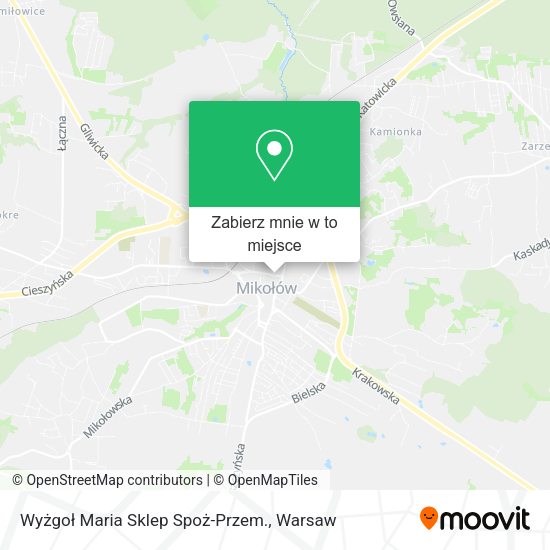 Mapa Wyżgoł Maria Sklep Spoż-Przem.