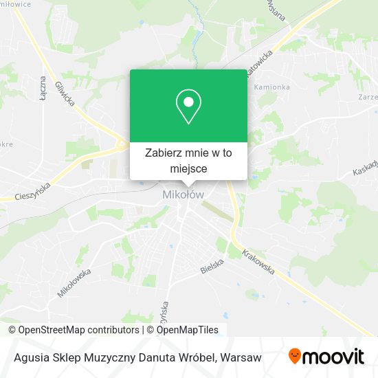 Mapa Agusia Sklep Muzyczny Danuta Wróbel