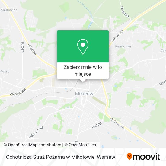 Mapa Ochotnicza Straż Pożarna w Mikołowie