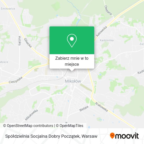 Mapa Spółdzielnia Socjalna Dobry Początek