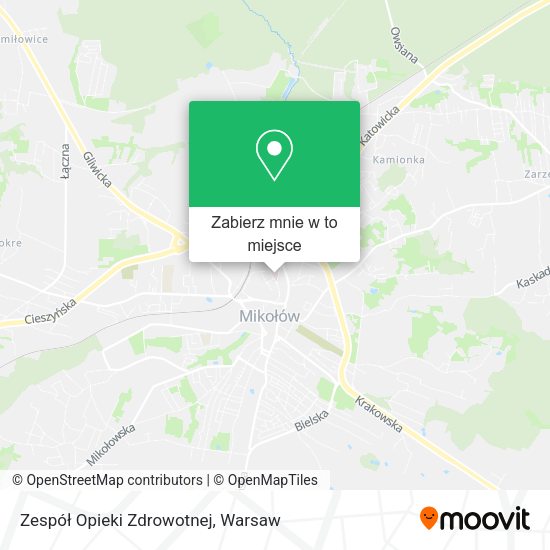 Mapa Zespół Opieki Zdrowotnej