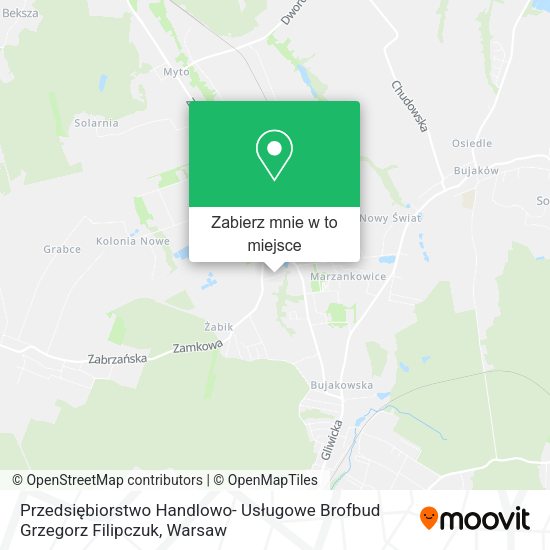 Mapa Przedsiębiorstwo Handlowo- Usługowe Brofbud Grzegorz Filipczuk