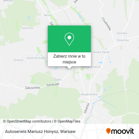 Mapa Autoserwis Mariusz Honysz