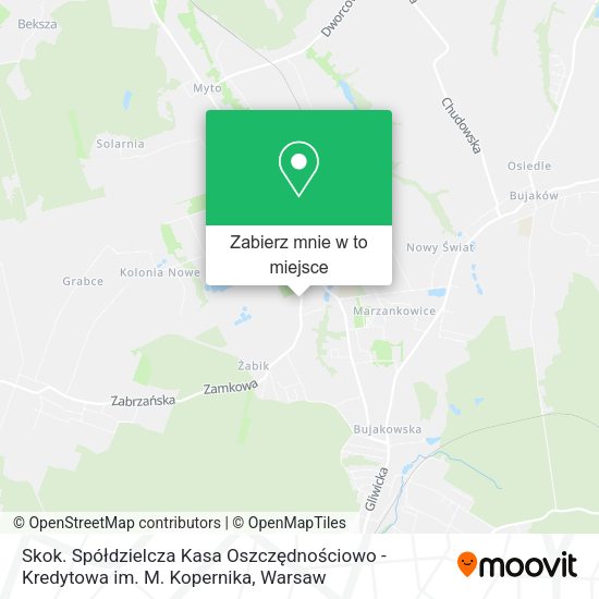 Mapa Skok. Spółdzielcza Kasa Oszczędnościowo - Kredytowa im. M. Kopernika