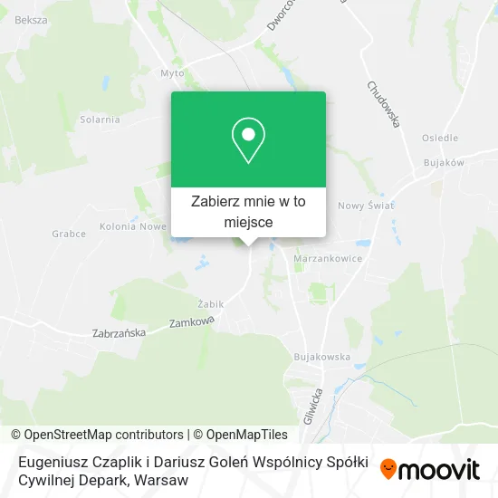 Mapa Eugeniusz Czaplik i Dariusz Goleń Wspólnicy Spółki Cywilnej Depark