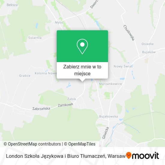 Mapa London Szkoła Językowa i Biuro Tłumaczeń