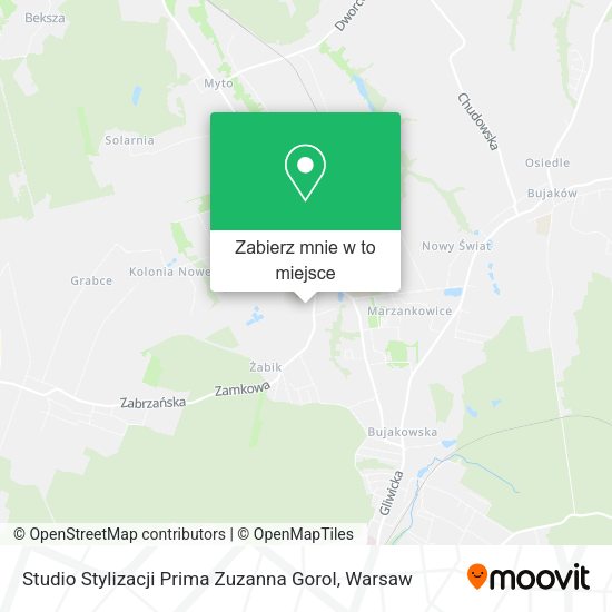 Mapa Studio Stylizacji Prima Zuzanna Gorol