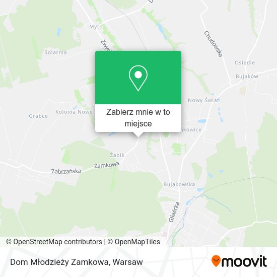 Mapa Dom Młodzieży Zamkowa