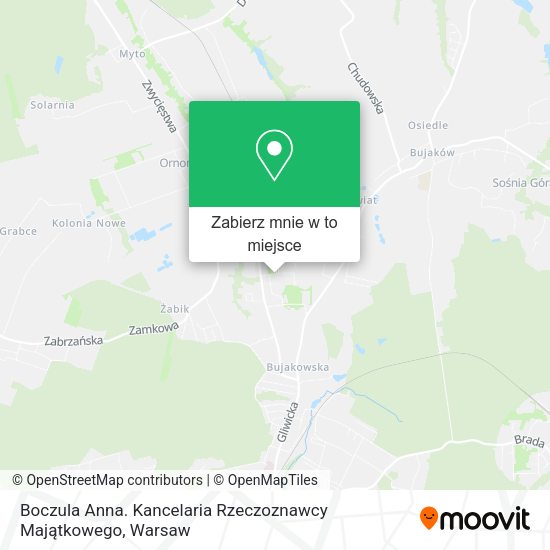 Mapa Boczula Anna. Kancelaria Rzeczoznawcy Majątkowego