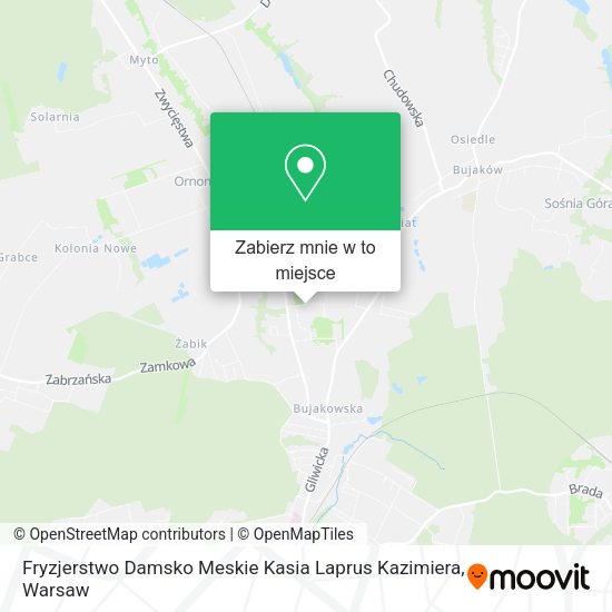 Mapa Fryzjerstwo Damsko Meskie Kasia Laprus Kazimiera