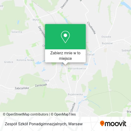 Mapa Zespół Szkół Ponadgimnazjalnych