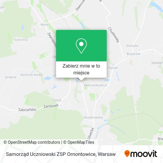 Mapa Samorząd Uczniowski ZSP Ornontowice