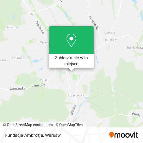 Mapa Fundacja Ambrozja