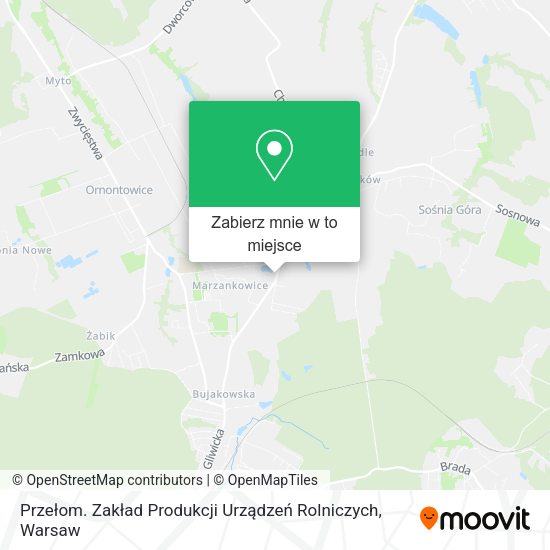 Mapa Przełom. Zakład Produkcji Urządzeń Rolniczych