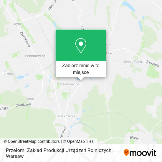 Mapa Przełom. Zakład Produkcji Urządzeń Rolniczych