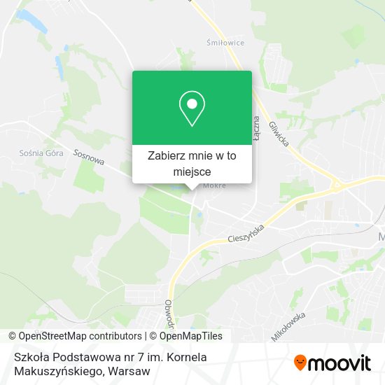 Mapa Szkoła Podstawowa nr 7 im. Kornela Makuszyńskiego