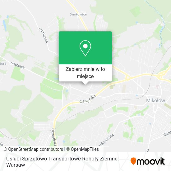 Mapa Uslugi Sprzetowo Transportowe Roboty Ziemne