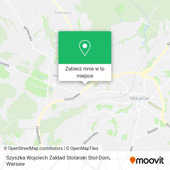 Mapa Szyszka Wojciech Zakład Stolarski Stol-Dom