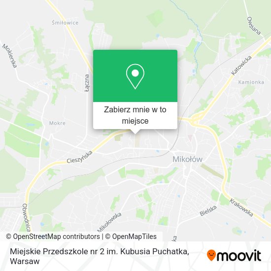 Mapa Miejskie Przedszkole nr 2 im. Kubusia Puchatka