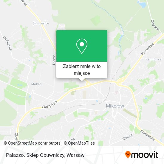 Mapa Palazzo. Sklep Obuwniczy