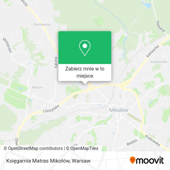 Mapa Księgarnia Matras Mikołów